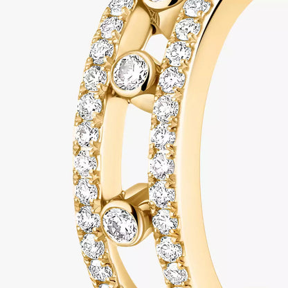 [Glow Jewelry]Diamond Pave_ Hoop Earrings Move