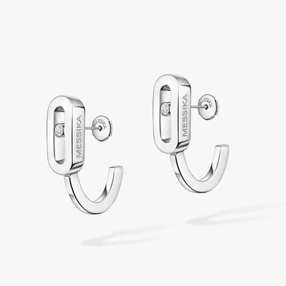 [Glow Jewelry]Diamond Mini Hoop Earrings Move Classique
