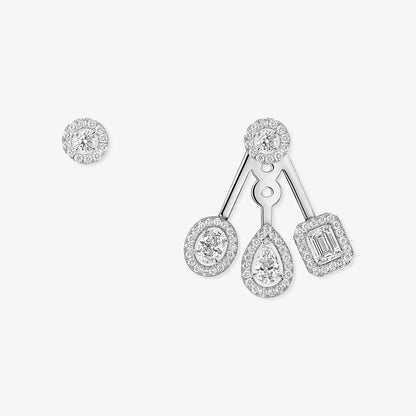 [Glow Jewelry] My Twin Trio  Diamond Earrings