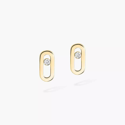 [Glow Jewelry]Move Uno Diamond Stud Earrings