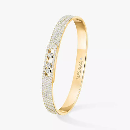 [Glow Jewelry]Move Noa Full Pavé Diamond Bangle Bracelet