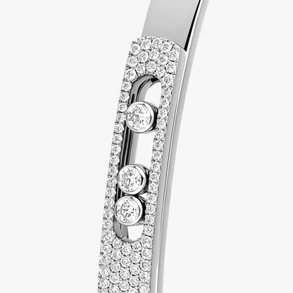 [Glow Jewelry]Move Noa Rose Gold Pavé Diamond Bangle Bracelet