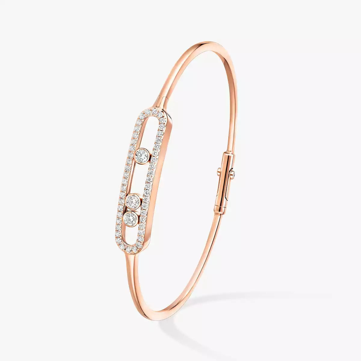 [Glow Jewelry]Move Pavé Diamond Bangle Bracelet M