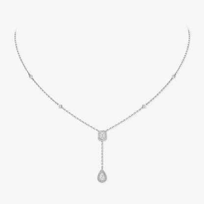 [Glow Jewelry]Gold Diamond Tie Necklace