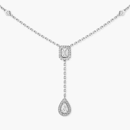 [Glow Jewelry]Gold Diamond Tie Necklace
