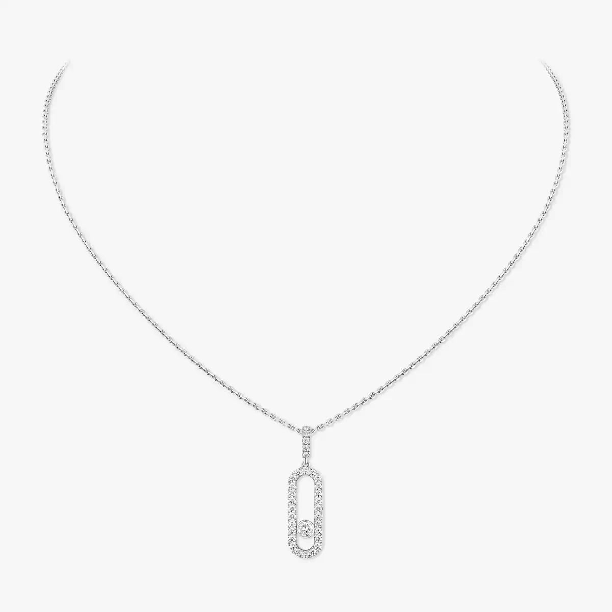 [Glow Jewelry]Move Uno Diamond Necklace in Rose Gold