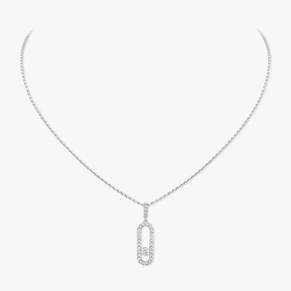 [Glow Jewelry]Move Uno Diamond Necklace in Rose Gold