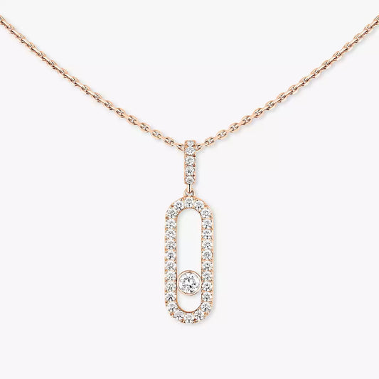 [Glow Jewelry]Move Uno Diamond Necklace in Rose Gold