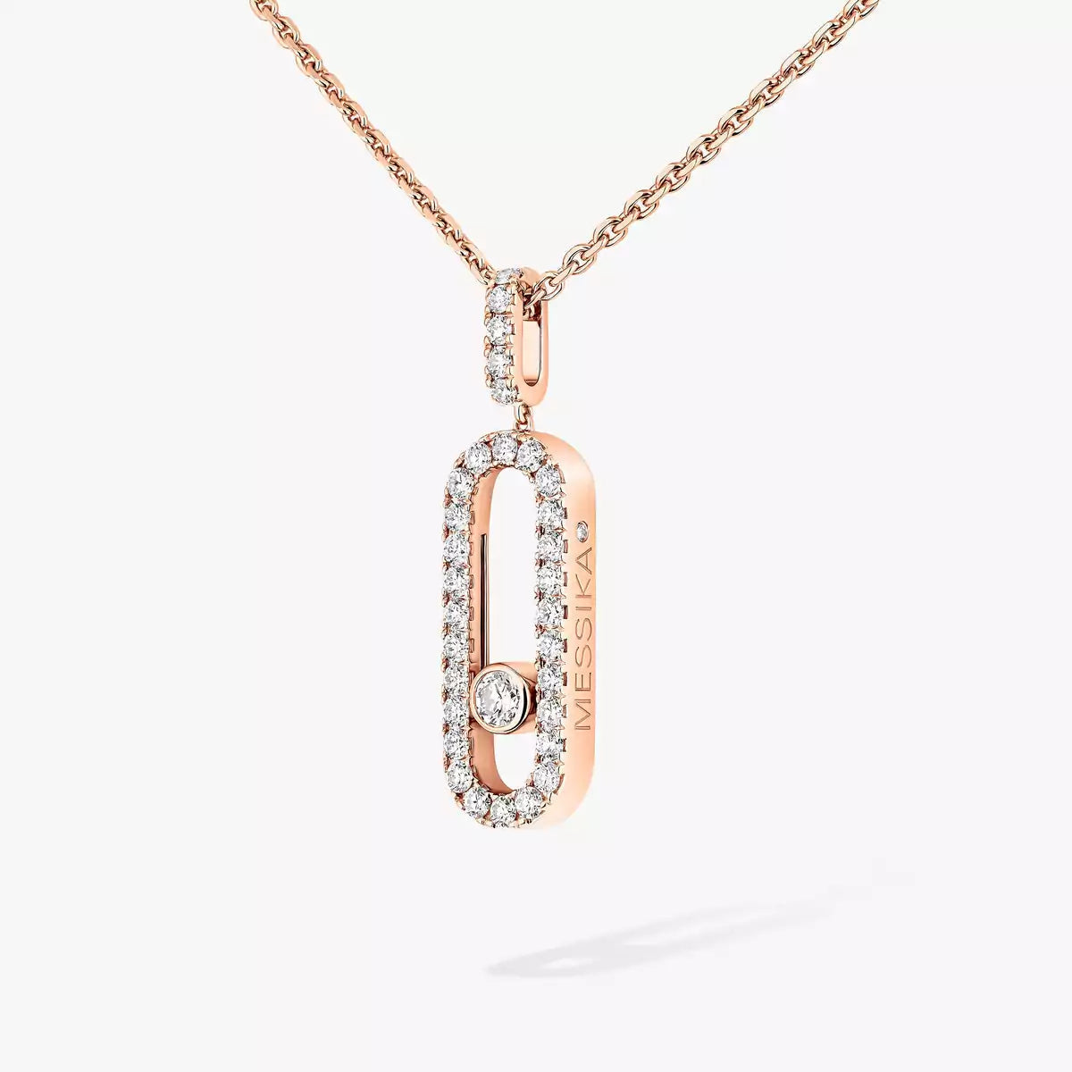 [Glow Jewelry]Move Uno Diamond Necklace in Rose Gold