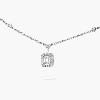 [Glow Jewelry]My Twin Diamond Necklace in Silver