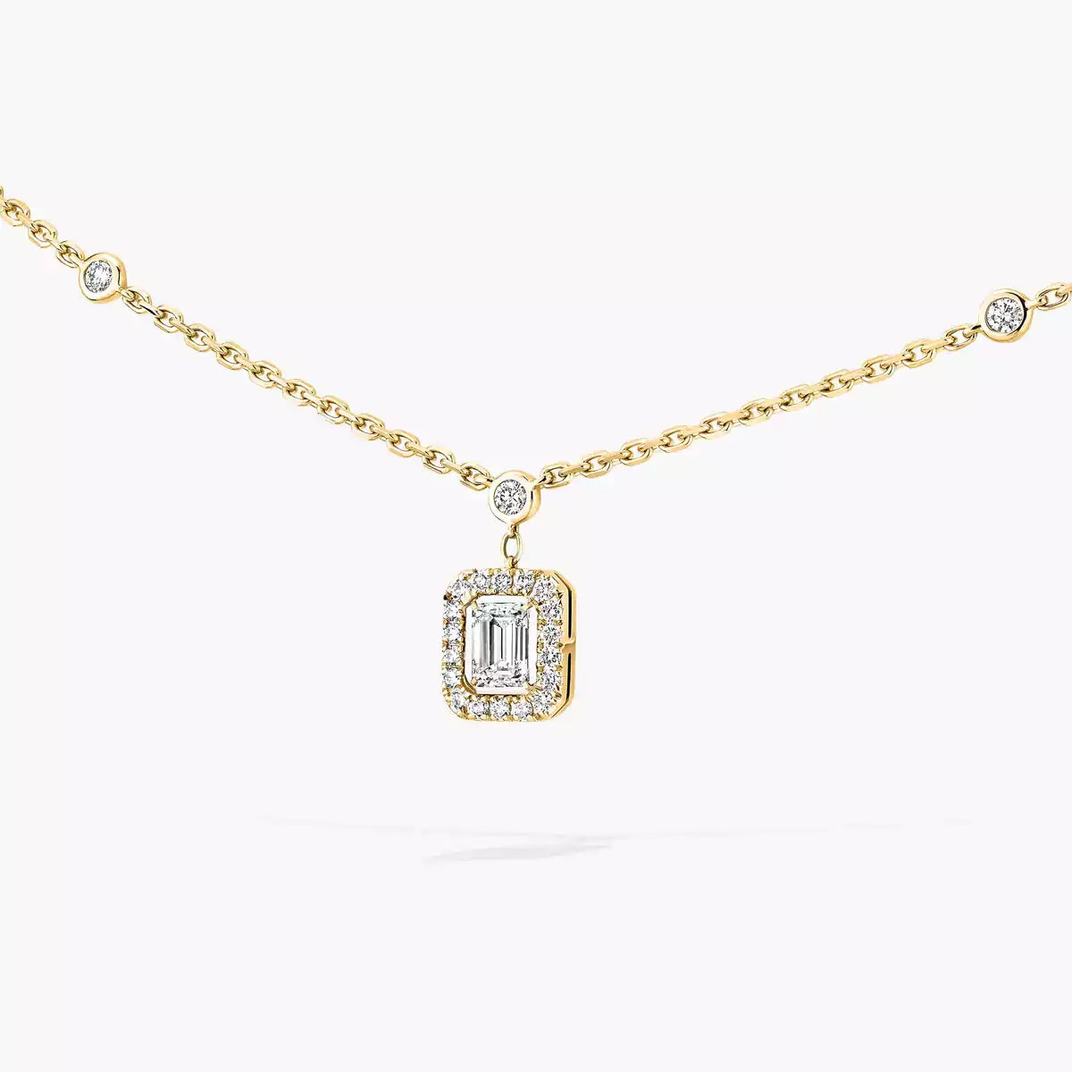 [Glow Jewelry]My Twin Diamond Necklace in Silver