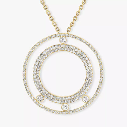 [Glow Jewelry]Move Romane Long Pave_-Set Diamond Necklace
