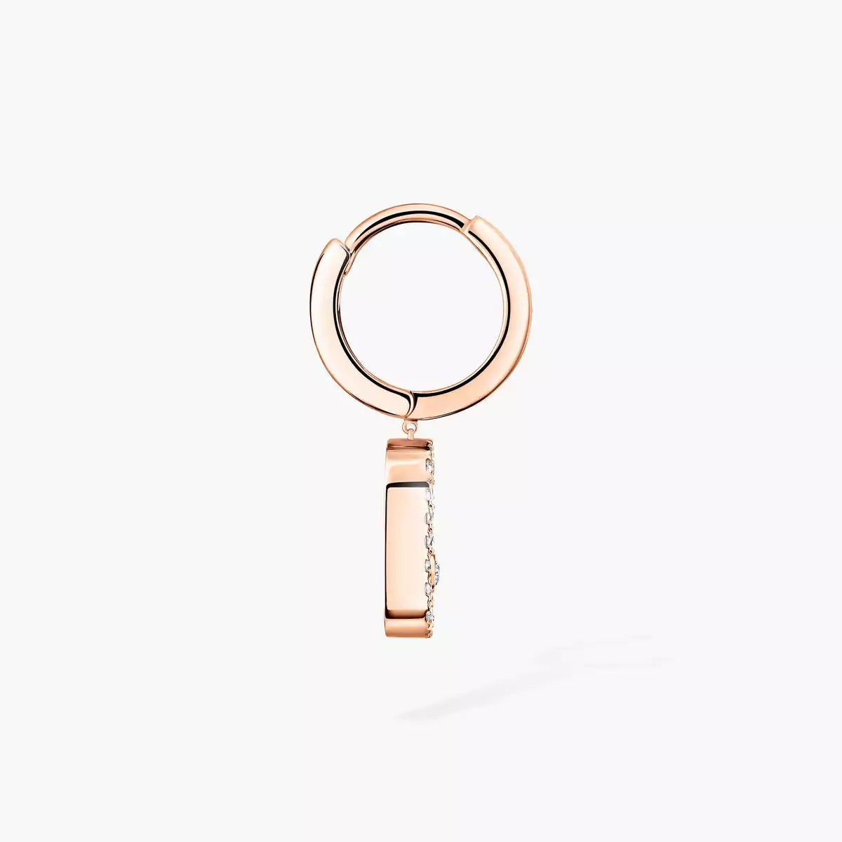 [Glow Jewelry]Move Uno Single Diamond Hoop Earring