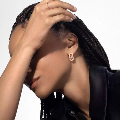 [Glow Jewelry]So Move Diamond Earrings in Yellow Gold