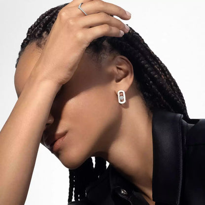 [Glow Jewelry]So Move Diamond Earrings in Yellow Gold