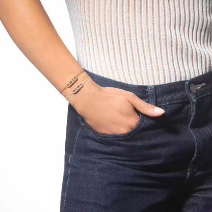 [Glow Jewelry]MK Care(s) pink cord pavé bracelet