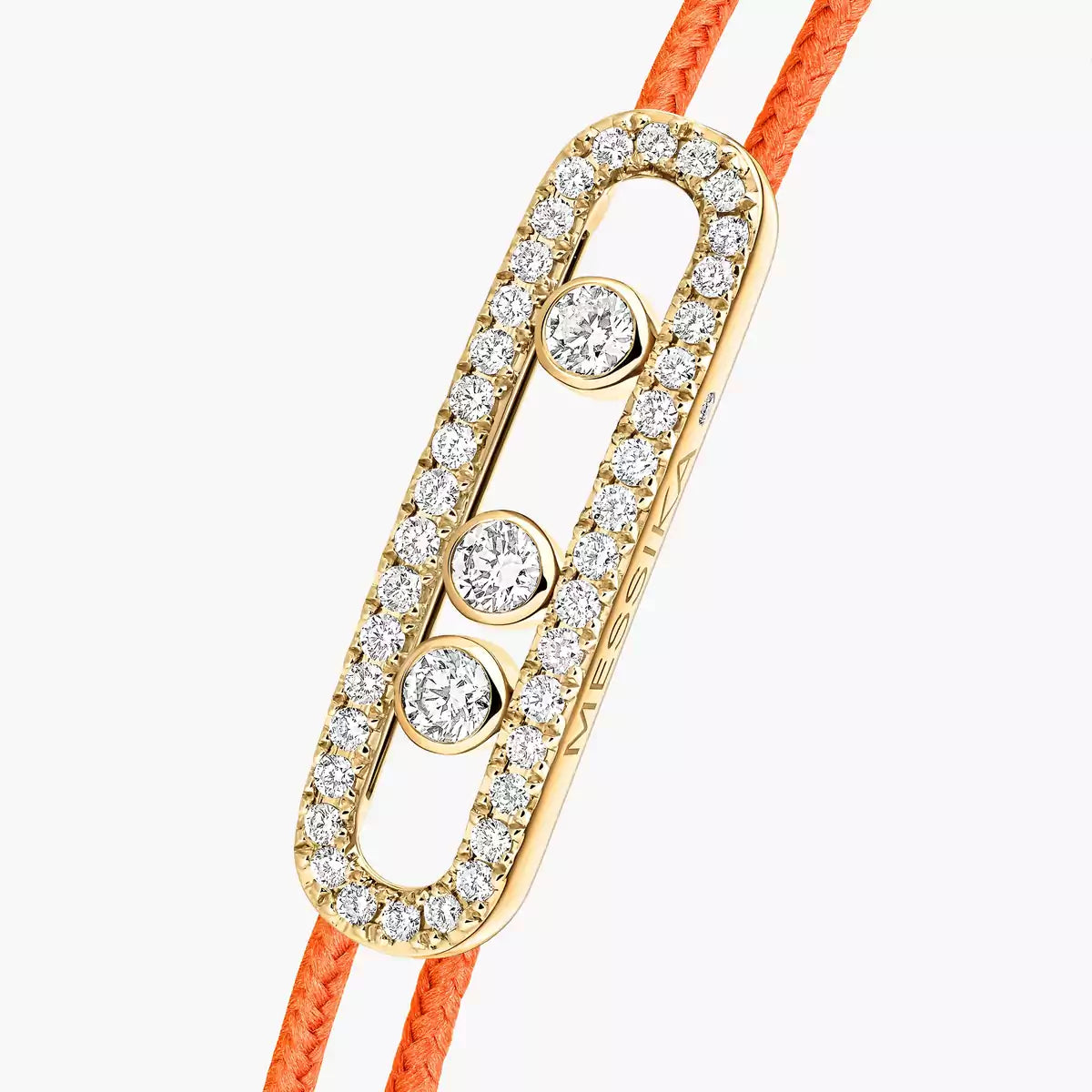 [Glow Jewelry]MK Care(s) pink cord pavé bracelet