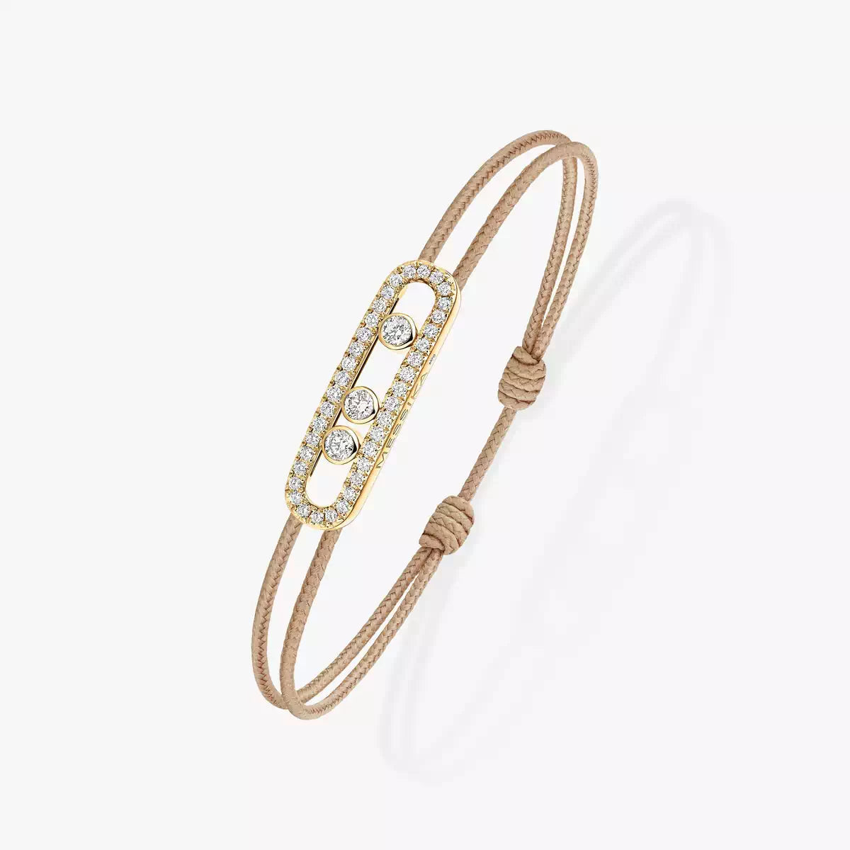 [Glow Jewelry]MK Care(s) pink cord pavé bracelet