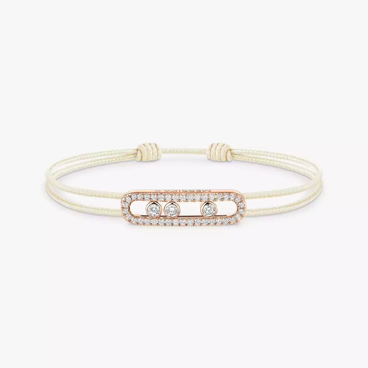 [Glow Jewelry]MK Care(s) pink cord pavé bracelet