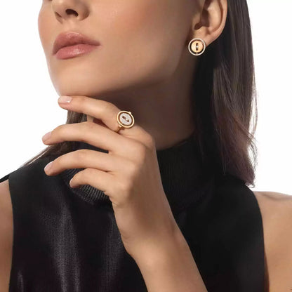[Glow Jewelry]Lucky Move Diamond Earrings