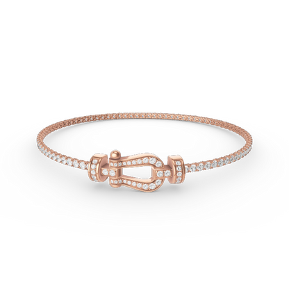 [Glow Jewelry]FORCE  HORSESHOE  DIAMOND TENNIS BRACELET