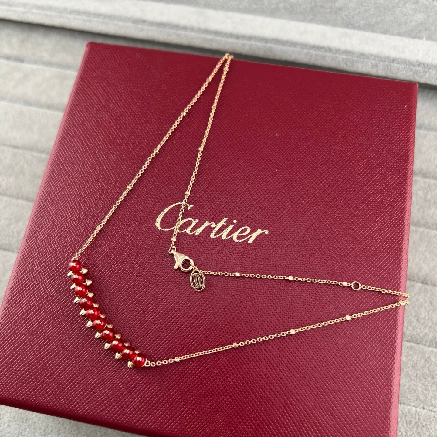 [Glow Jewelry]NEW STUD COLORED GEM PENDANT NECKLACE