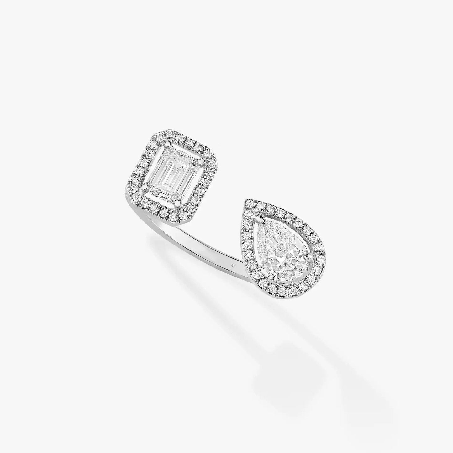 [Glow Jewelry]MY TWIN TOI & MOI SILVER DIAMOND RING