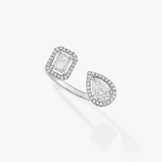 [Glow Jewelry]MY TWIN TOI & MOI SILVER DIAMOND RING