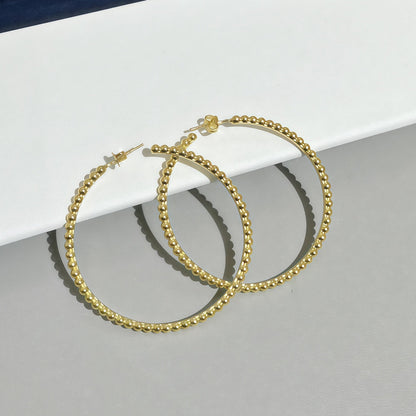 [Glow Jewelry] SMOOTH BEAD STUD EARRINGS