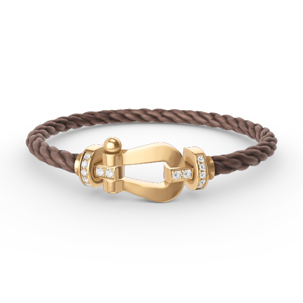 ¡®Glow Jewelry¡¯FORCE LARGE HORSESHOE HALF DIAMOND BRACELET GOLD