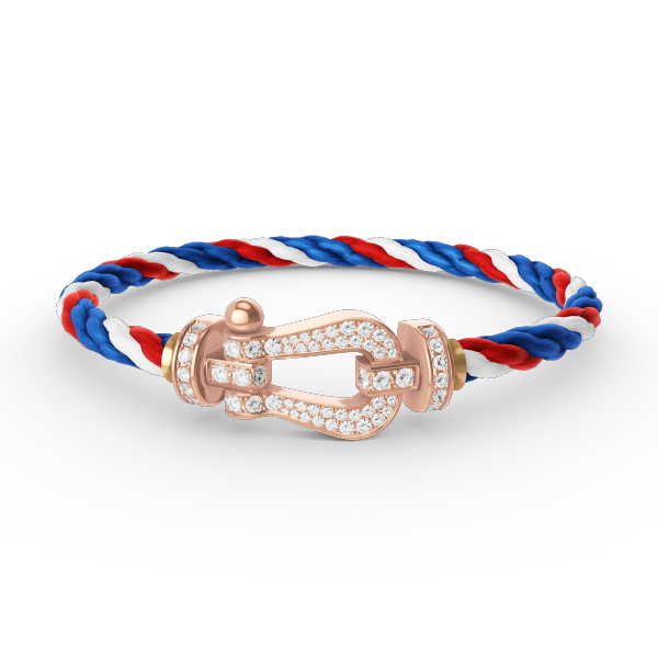 [Glow Jewelry]FORCE LARGE HORSESHOE FULL DIAMOND BRACELET ROSE GOLD