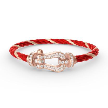 ¡®Glow Jewelry¡¯FORCE LARGE HORSESHOE FULL DIAMOND BRACELET ROSE GOLD