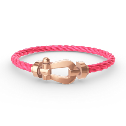 [Glow Jewelry]FORCE LARGE HORSESHOE NO DIAMOND BRACELET ROSE GOLD