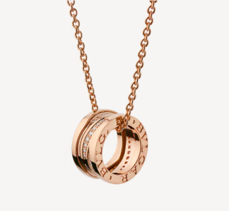 [Glow Jewelry]ZERO 1 PINK GOLD DIAMOND NECKLACE