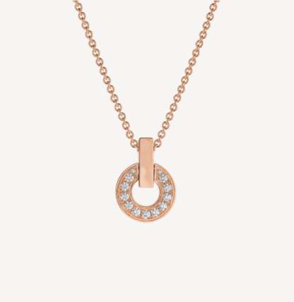 [Glow Jewelry]GARI NECKLACE PINK GOLD DIAMOND