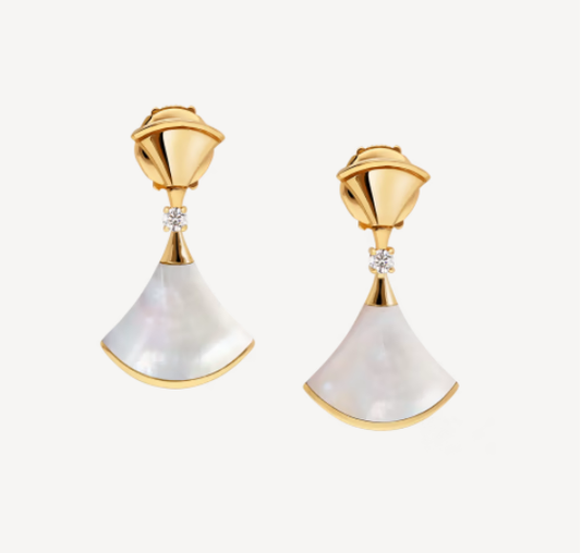 [Glow Jewelry]DREAM MOP 1 DIAMOND EARRINGS