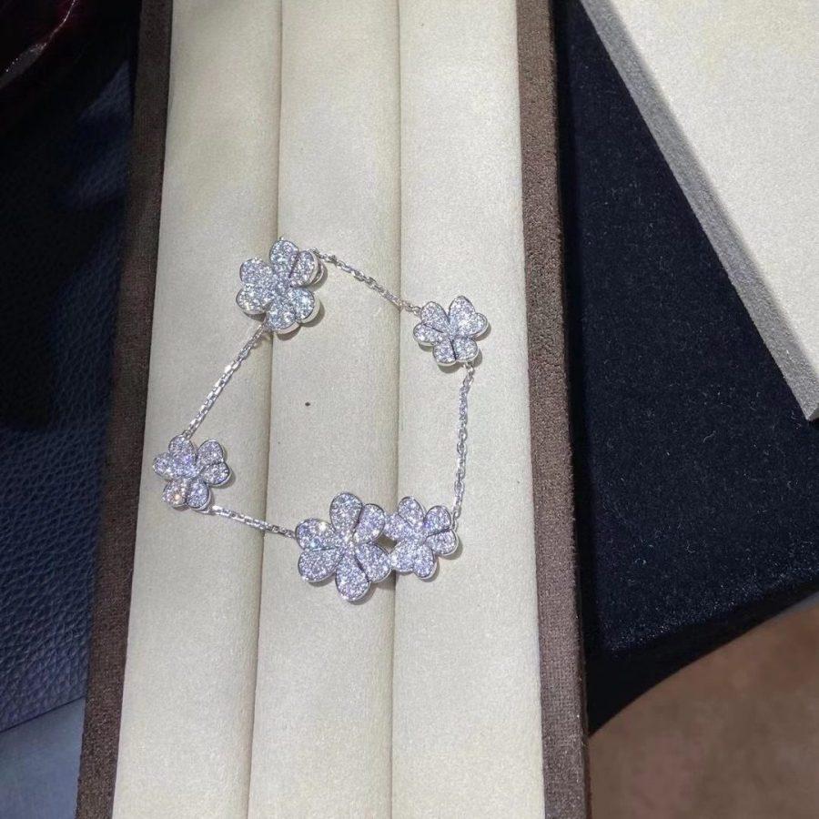 [Glow Jewelry]FRIVOLE SILVER 5 FLOWERS BRACELET