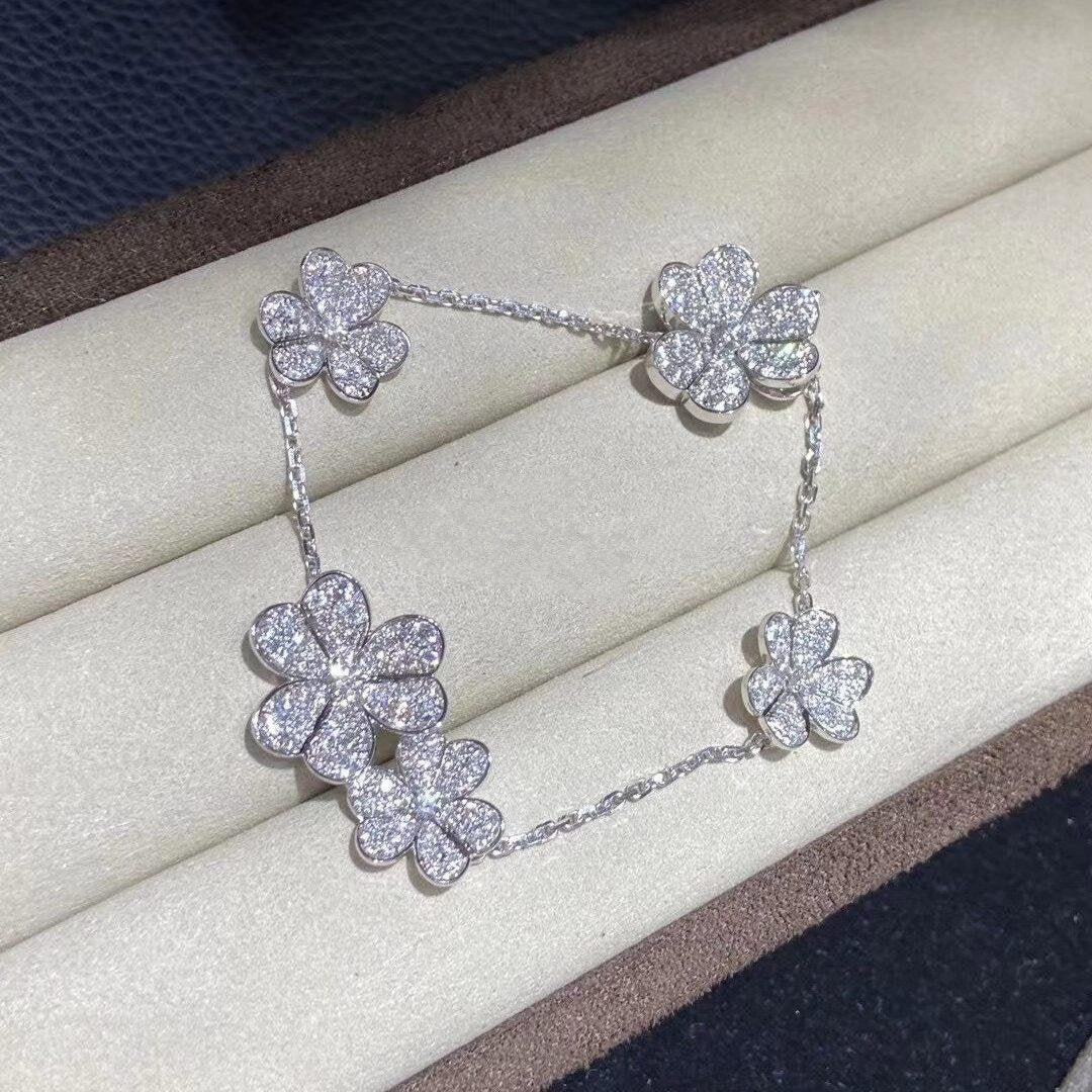 [Glow Jewelry]FRIVOLE SILVER 5 FLOWERS BRACELET