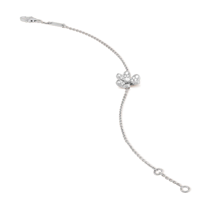 [Glow Jewelry]FRIVOLE SILVER FLOWER DIAMOND BRACELET