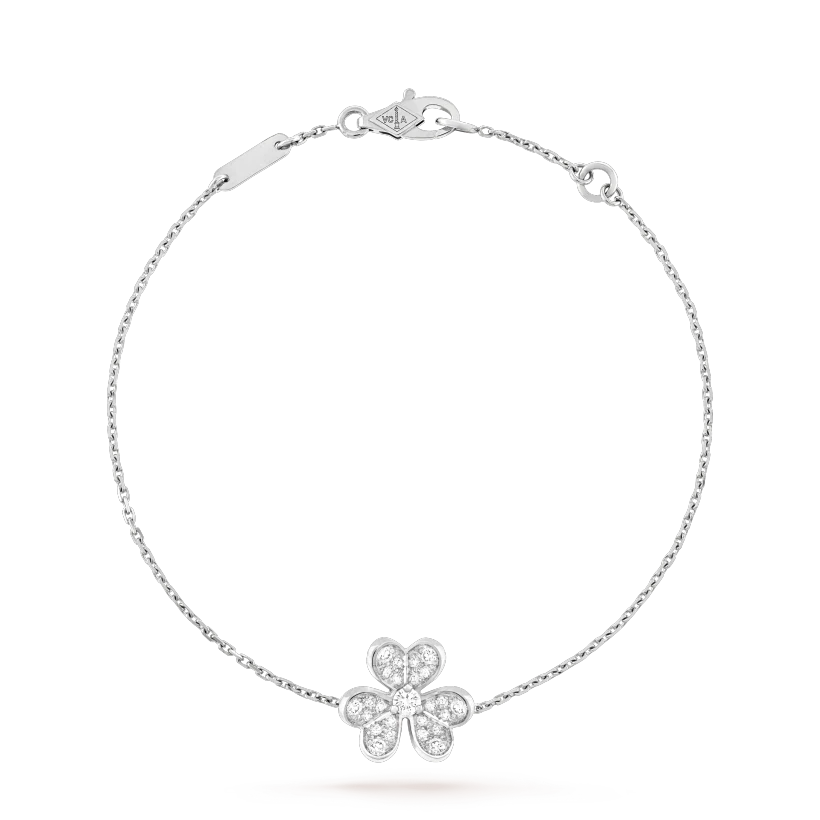 [Glow Jewelry]FRIVOLE SILVER FLOWER DIAMOND BRACELET