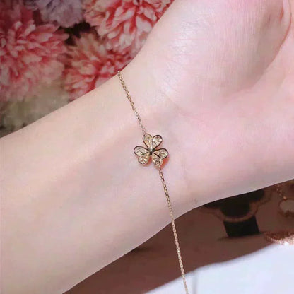 [Glow Jewelry]FRIVOLE GOLD FLOWER DIAMOND BRACELET