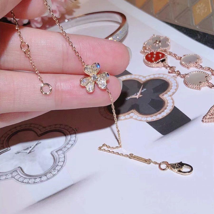 [Glow Jewelry]FRIVOLE GOLD FLOWER DIAMOND BRACELET