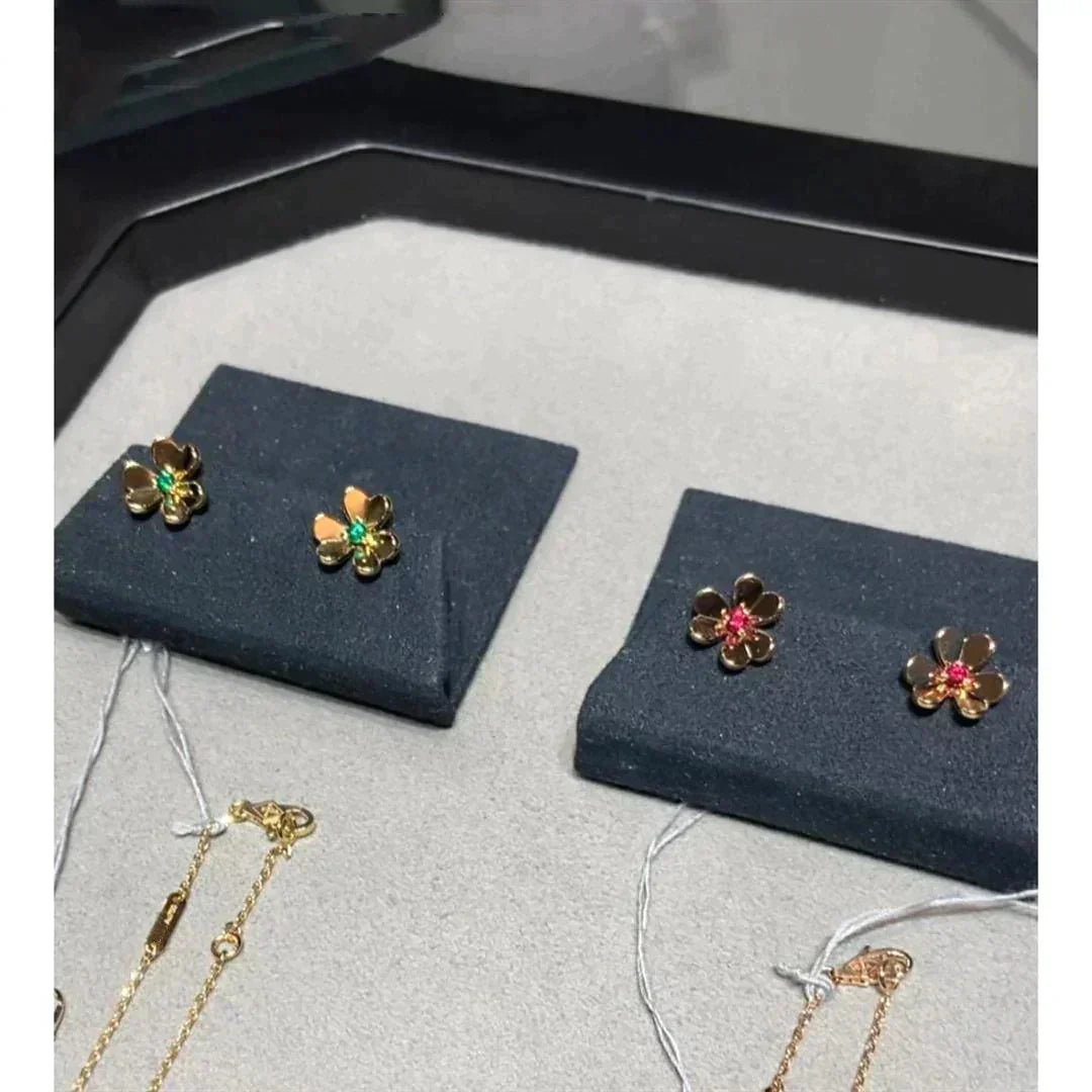 [Glow Jewelry]FRIVOLE  FLOWER PINK EARRINGS