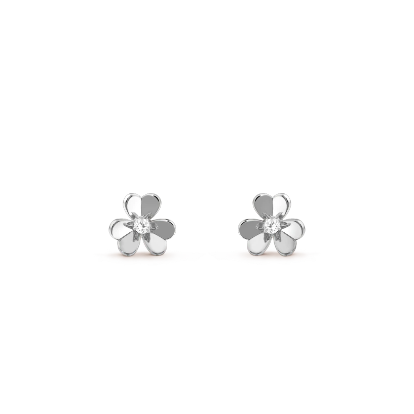 [Glow Jewelry]FRIVOLE MINI SILVER FLOWER EARRINGS