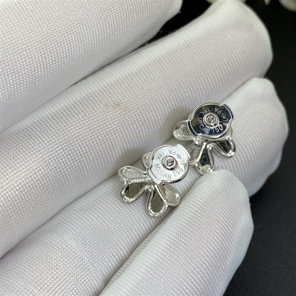 [Glow Jewelry]FRIVOLE MINI SILVER FLOWER EARRINGS