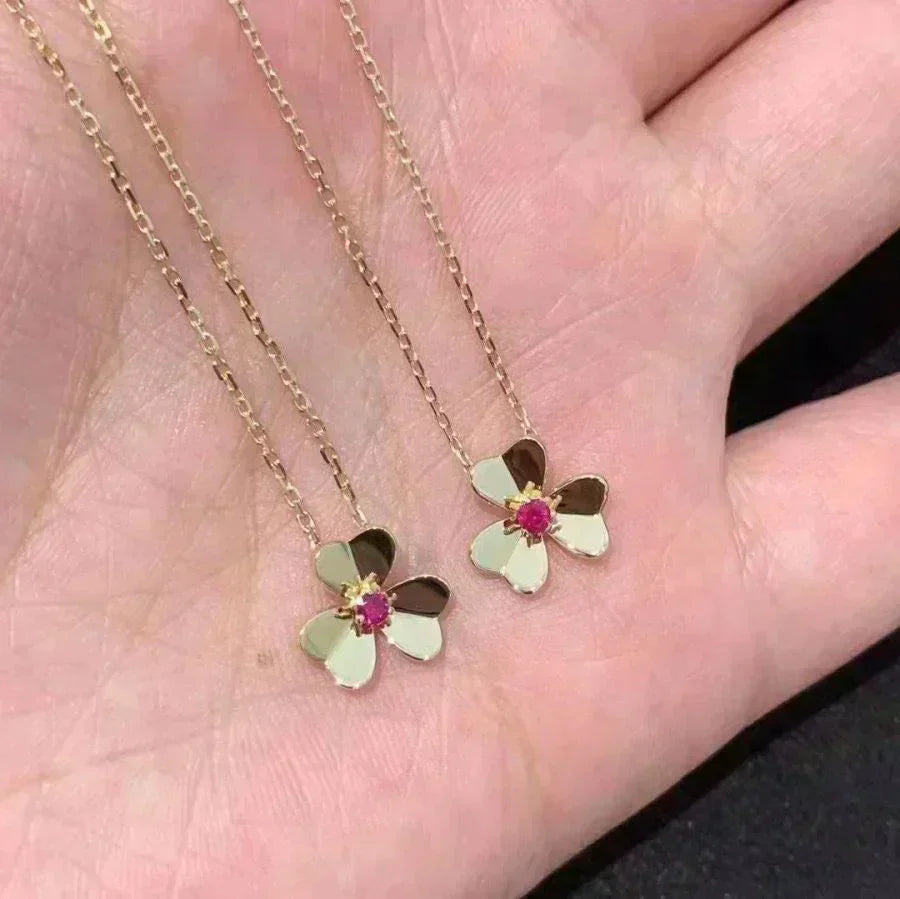 [Glow Jewelry]FRIVOLE GOLD FLOWER NECKLACE