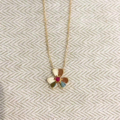 [Glow Jewelry]FRIVOLE GOLD FLOWER NECKLACE