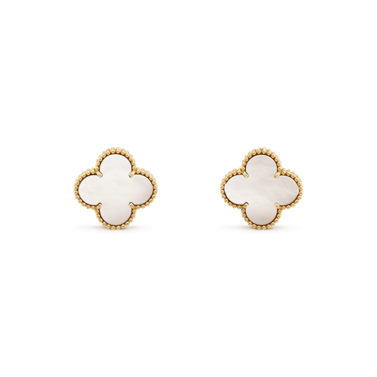 ¡®Glow Jewelry¡¯CLOVER MINI GOLD EARRINGS