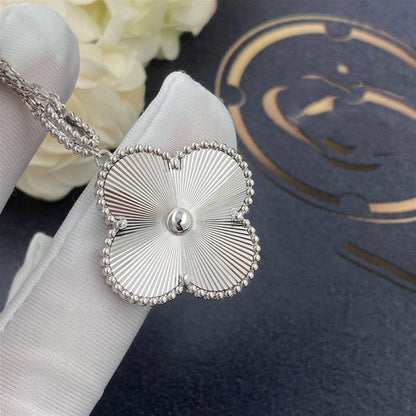 [Glow Jewelry]CLOVER 25MM SILVER BIG CLOVER NECKLACE