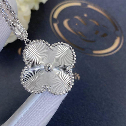 [Glow Jewelry]CLOVER 25MM SILVER BIG CLOVER NECKLACE